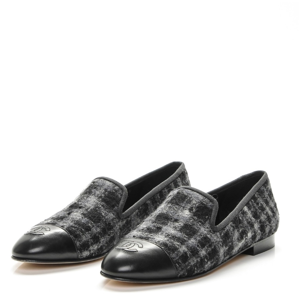 Chanel Plaid Loafer